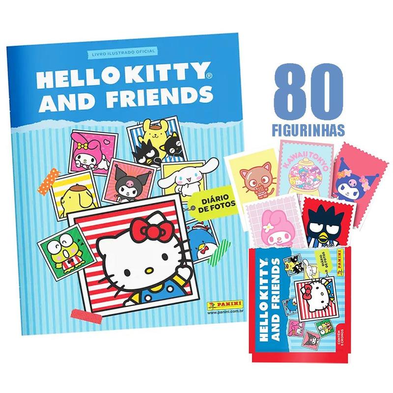 Album Hello Kitty 2025 80 Figurinhas Diário Fotos My Melody